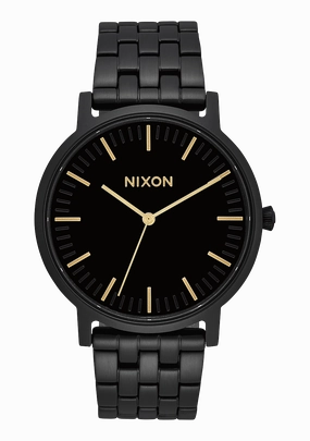 Porter - All Black / Gold stainless-steel watches stainless steel watch bands stainless steel watches cheap