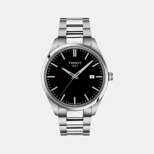 PR 100 Men Black Analog Stainless Steel Watch T1504101105100 budget    watches    watches classic