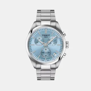 PR 100 T-Classic Men Chronograph Ice Blue Dial Quartz Stainless Steel Watch T1504171135100 budget    watches    watches classic