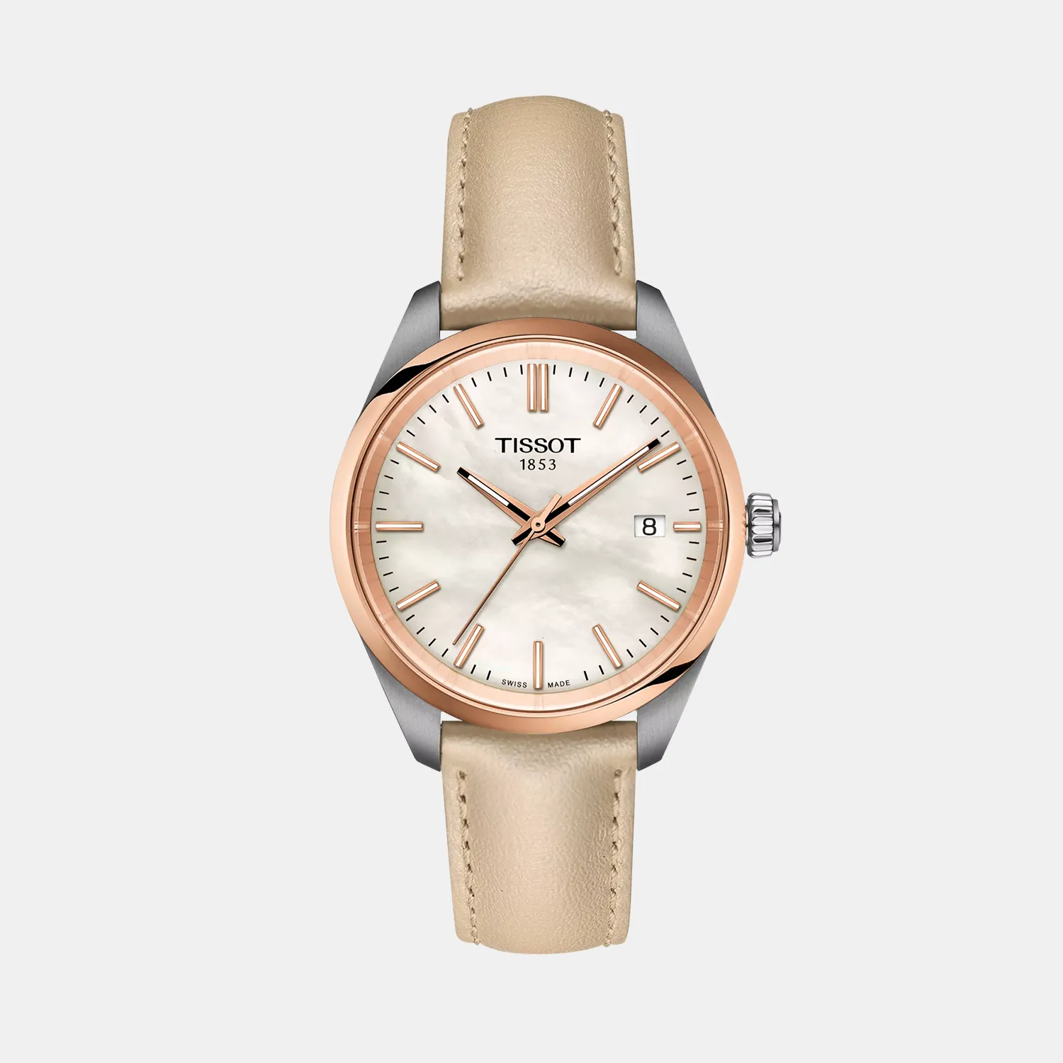 PR 100 T-Classic Women Analog White Dial Quartz Leather Watch T1502102611100 budget    watches    watches classic