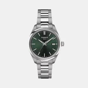 PR 100 Women Quartz Green Dial Analog Stainless Steel Watch T1502101109100 budget    watches    watches classic