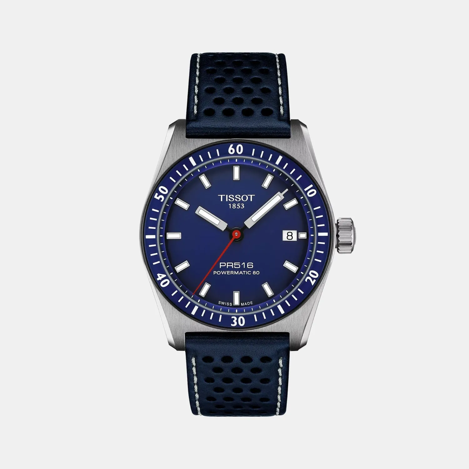 PR 516 Men Automatic Blue Dial Analog Leather Watch T1494071604100 budget    watches    watches classic