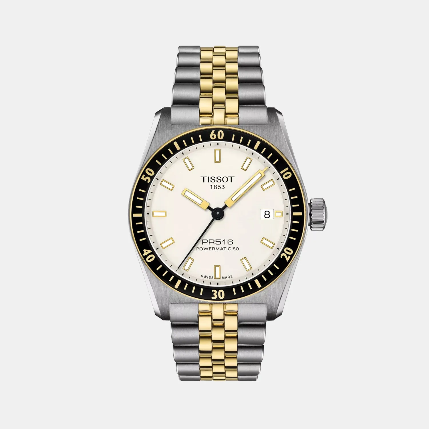 PR 516 Men Automatic White Dial Analog Stainless Steel Watch T1494072201100 budget    watches    watches classic