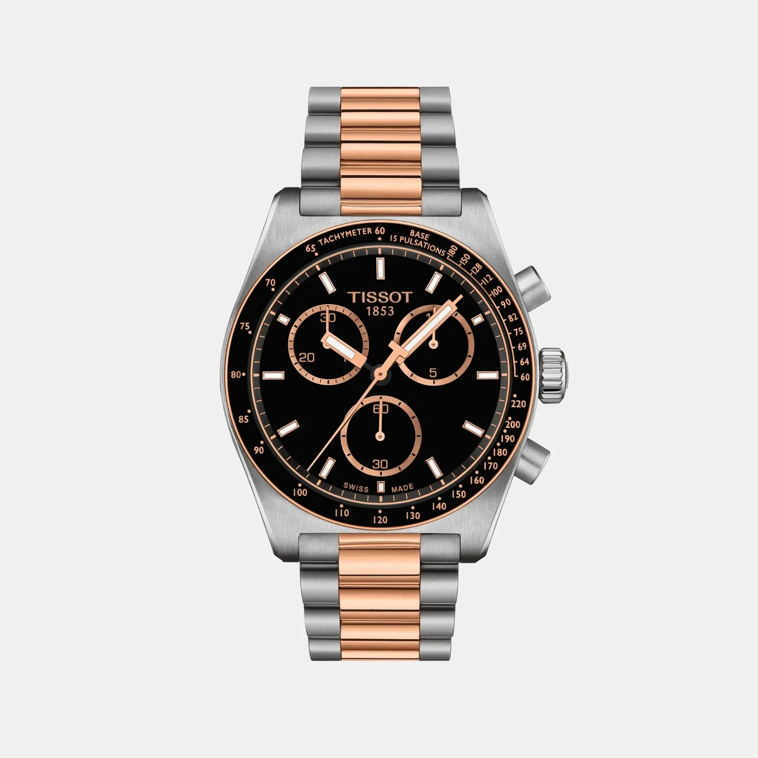 PR 516 Men Quartz Black Dial Chronograph Stainless Steel Watch T1494172205101 budget    watches    watches classic