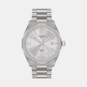 PRC 100 Solar Unisex Silver Dial Analog Stainless Steel Watch T1514221103100 budget    watches    watches classic