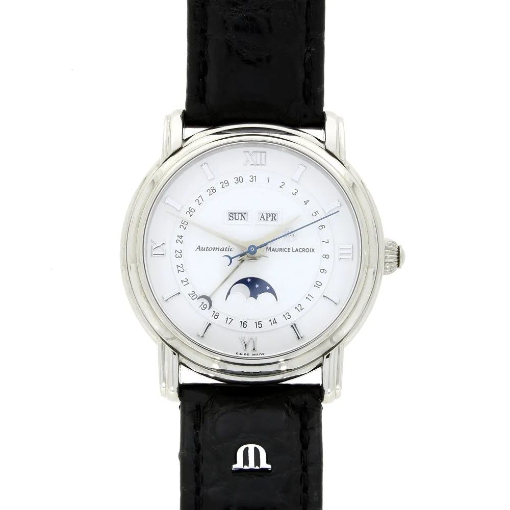 Pre Owned Maurice Lacroix Masterpiece Phase De Lune Mens Automatic Watch 37873 RW0608 cheap digital watch best digital watch for men