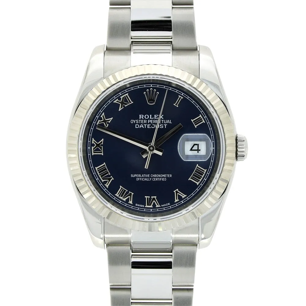 Pre Owned Rolex Oyster Perpetual Datejust 36 Oyster Steel Mens Watch 116234 Papers RW0474 (2006) cheap digital watch best digital watch for men