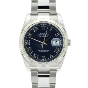 Pre Owned Rolex Oyster Perpetual Datejust 36 Oyster Steel Mens Watch 116234 Papers RW0474 (2006) cheap digital watch best digital watch for men