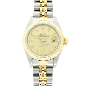 Pre Owned Rolex Oyster Perpetual Lady Datejust Bi Metal Ladies Watch 69173 RW0550 (1987) cheap digital watch best digital watch for men