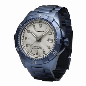 ProTek Men's Automatic Blue Stainless Steel Case & Bracelet Watch | 2213BR men's watches best men's watches under $500 affordable men's watches men watches classic