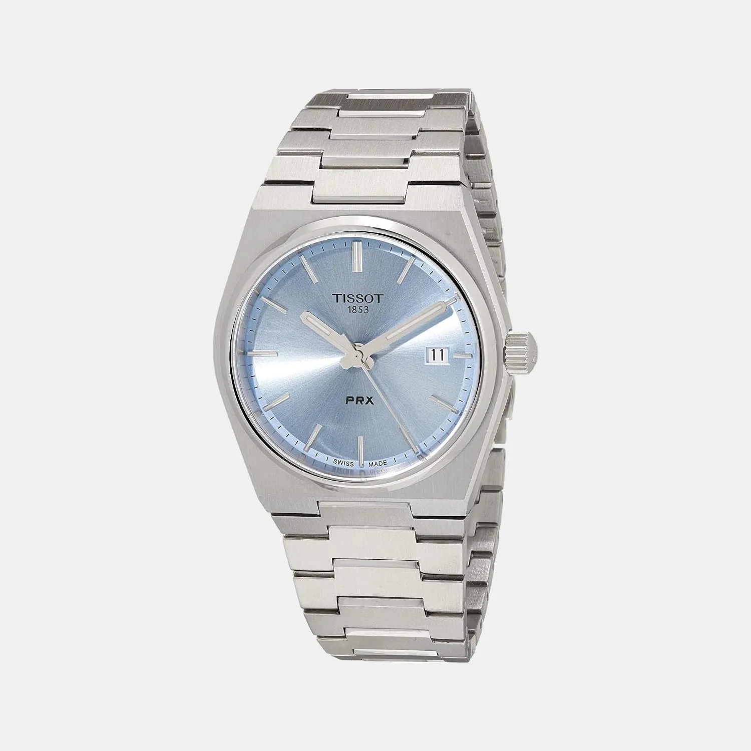 PRX Unisex Light Blue Dial Analog Stainless Steel Watch T1372101135100 budget    watches    watches classic