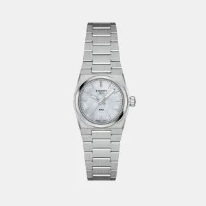 PRX Women Quartz White Mother of Pearl Dial Analog Stainless Steel Watch T1370101111100 budget    watches    watches classic