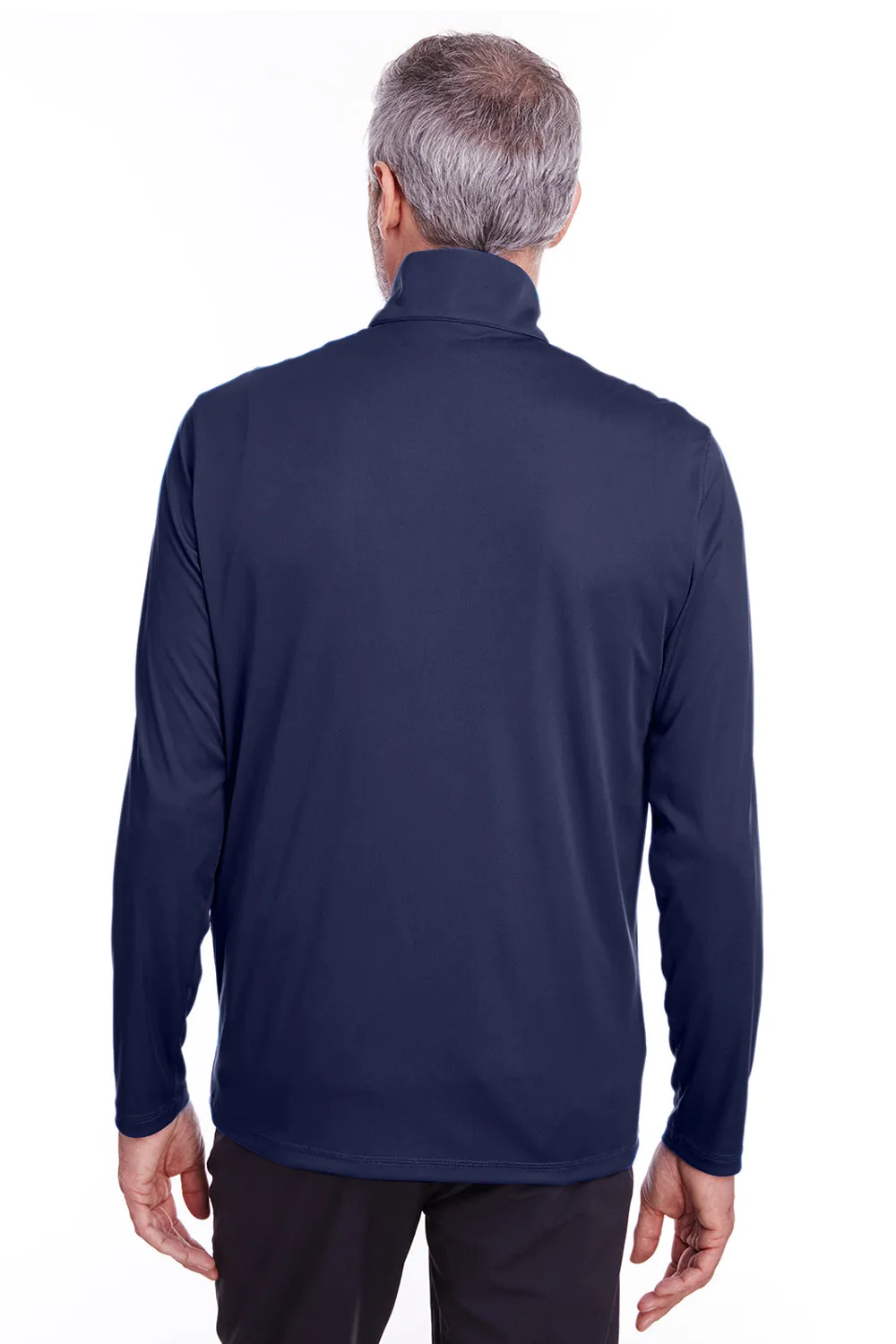 Puma Mens Icon Performance Moisture Wicking 1/4 Zip Sweatshirt - Peacoat Blue