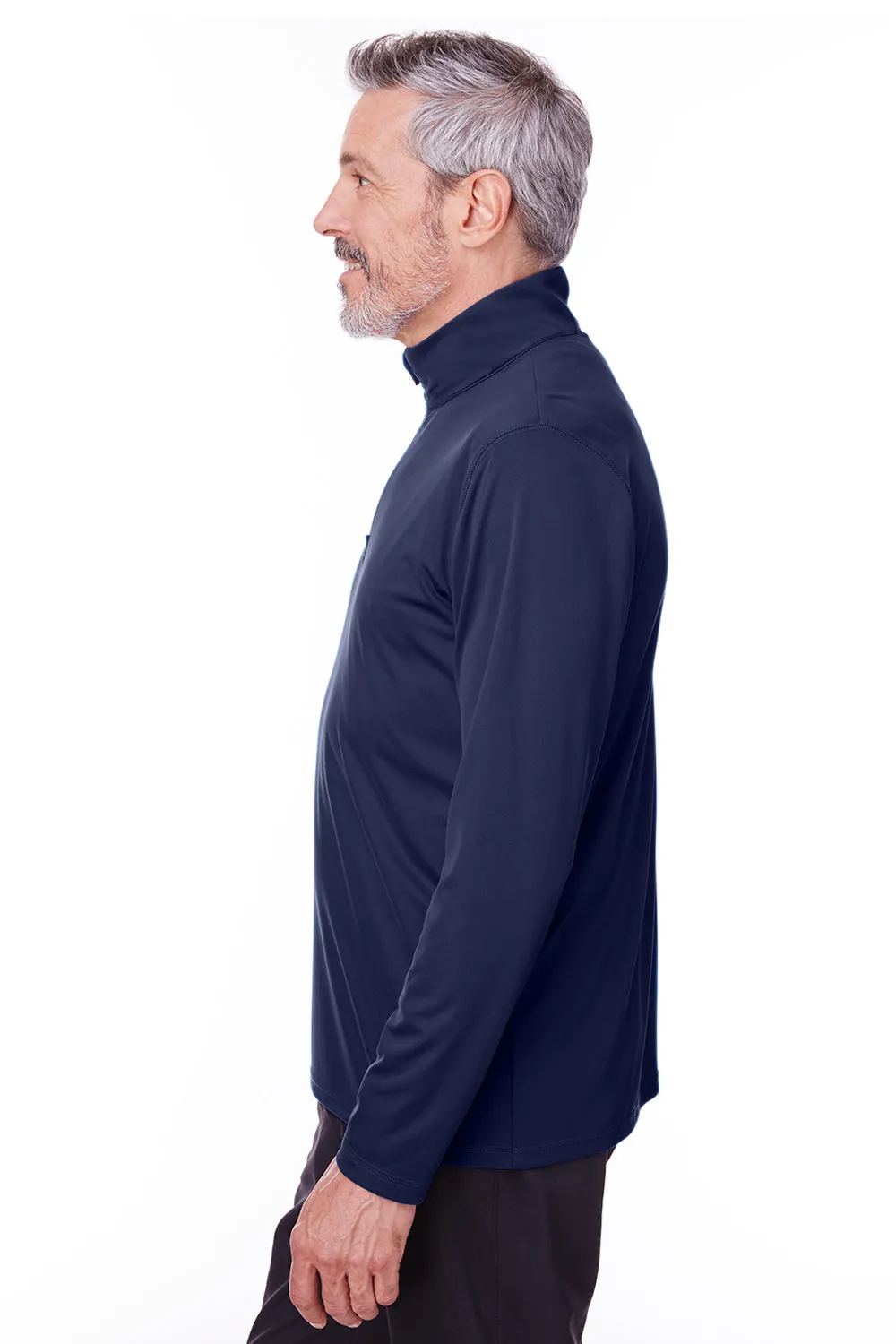 Puma Mens Icon Performance Moisture Wicking 1/4 Zip Sweatshirt - Peacoat Blue