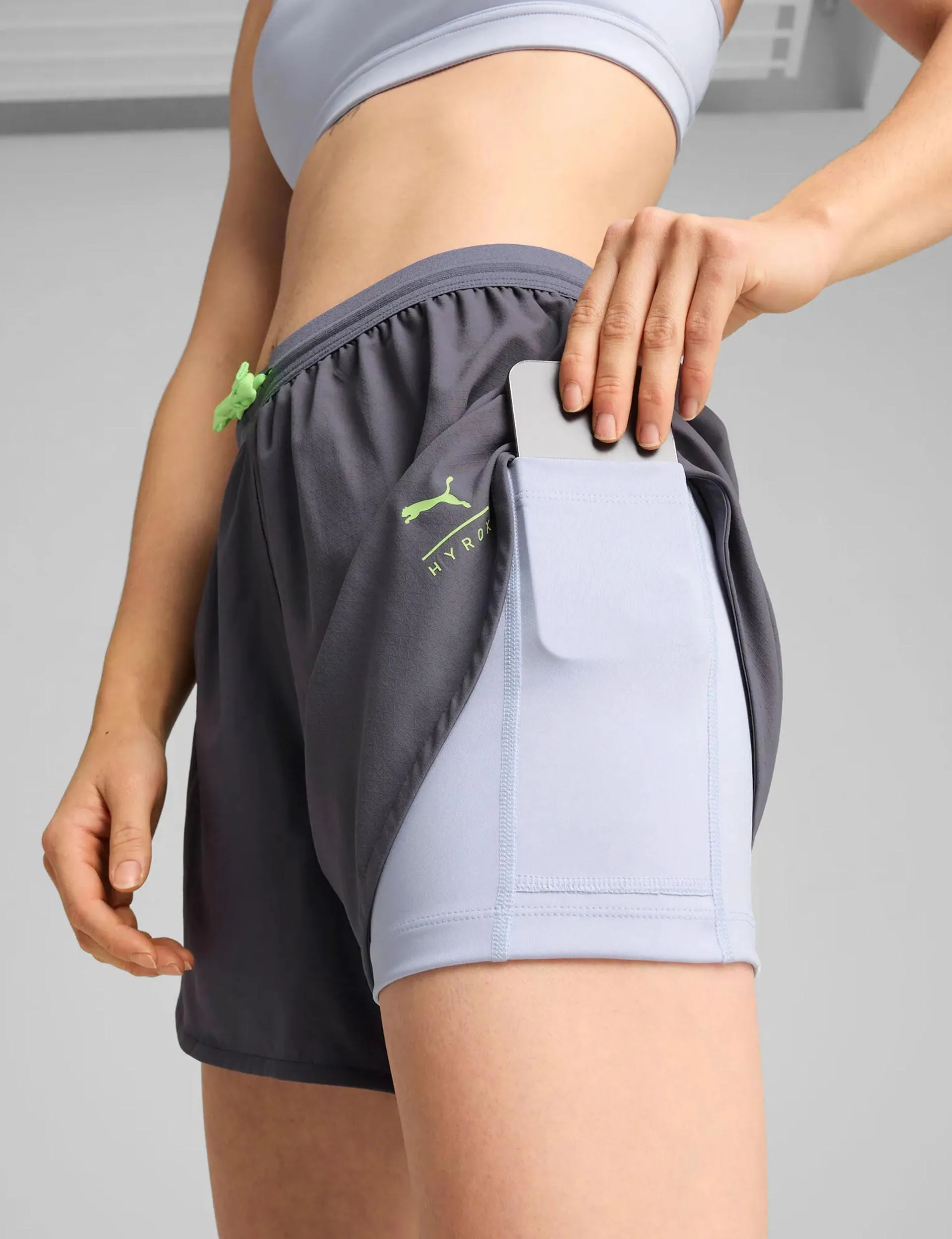 Puma x Hyrox Ultraweave 2-in-1 Shorts - Galactic Grey