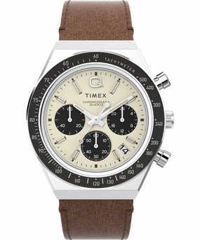 Q Timex Chronograph 40mm Brown Leather Strap Watch TW2V42800,quartz watch, quartz watches for men, quartz watches for women, best quartz watch, minimalist quartz watch, luxury quartz watch, waterproof quartz watch,analog quartz watch, digital quartz watch,