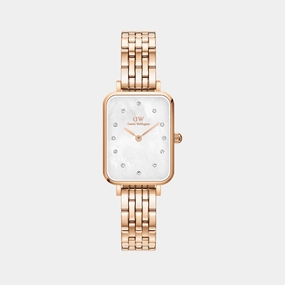 Quadro Women's Mother Of Pearl Analog Stainless Steel Watch DW00100620K women watches best women watches affordable women's watches branded women watches