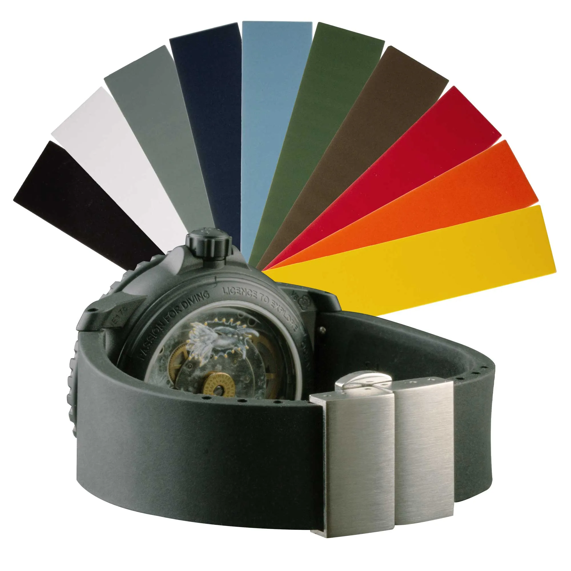"Easy Fit" rubber watch band (18, 19, 20, 21, 22mm) Luxury watch bands Limited edition watch bands