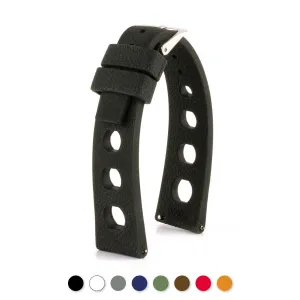 "Rallye" watch band 20mm - Rubber (black, blue, green, red...) Luxury watch bands Limited edition watch bands