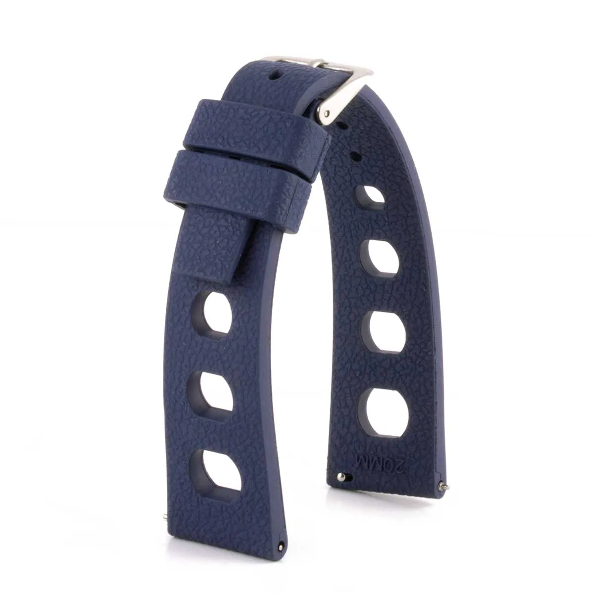 "Rallye" watch band 20mm - Rubber (black, blue, green, red...)