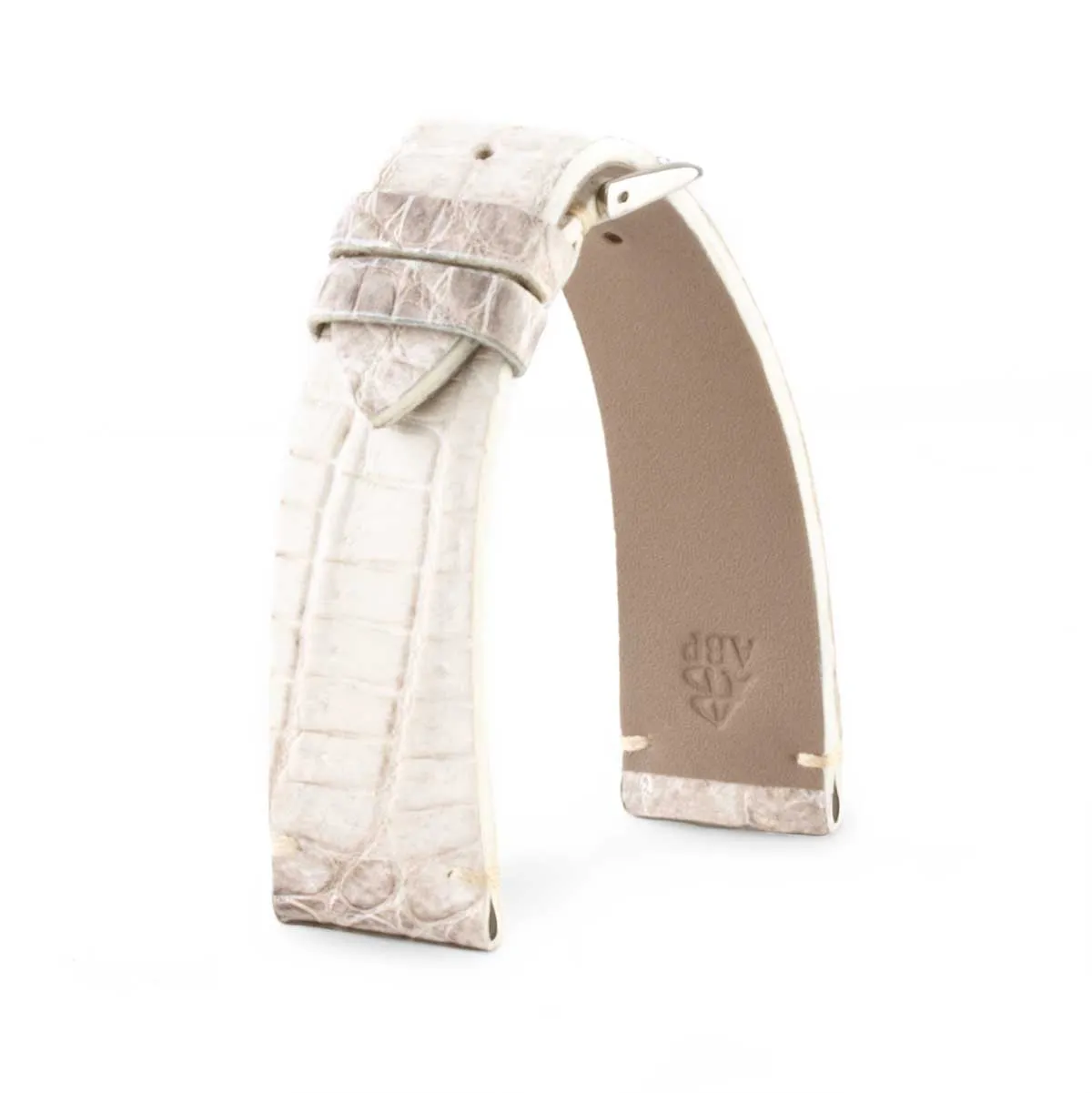 "Retro Himalaya" leather watch band - Alligator (grey, blue, green, brown, red)
