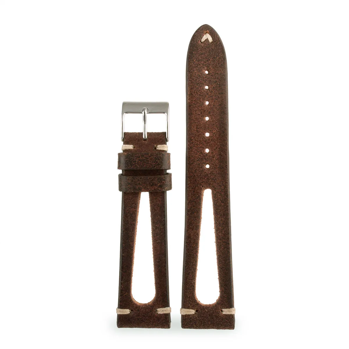 "Sparta" vintage strap  - Leather watch strap - Aged calf (black, brown)