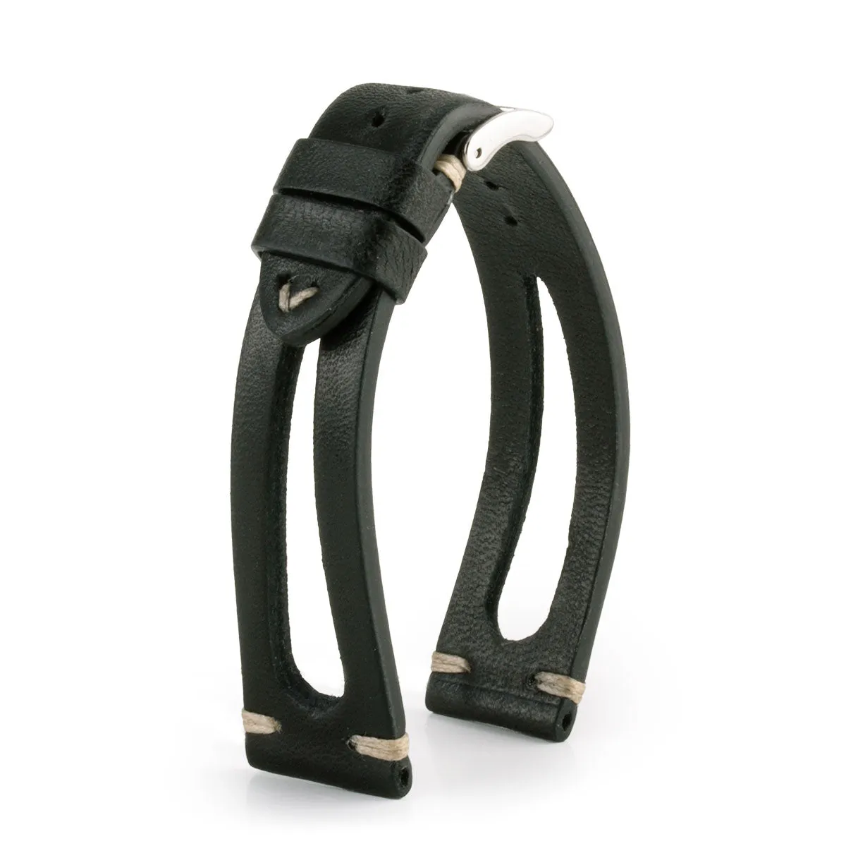 "Sparta" vintage strap  - Leather watch strap - Aged calf (black, brown)