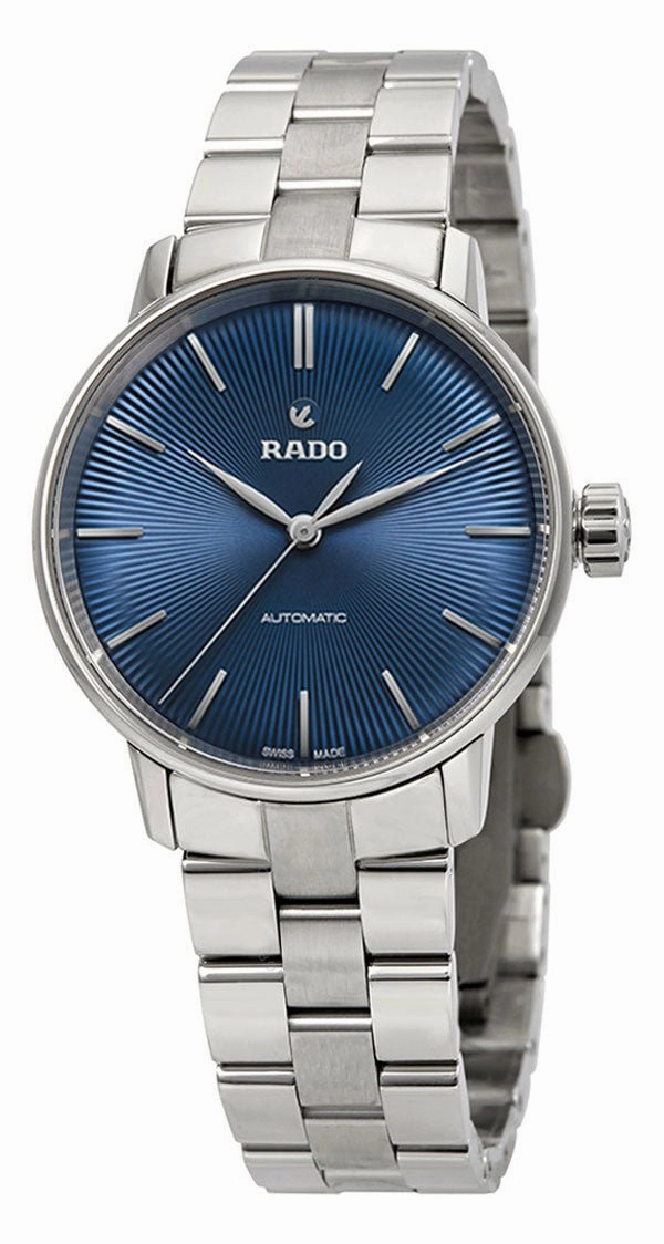 Rado Coupole Classic S Blue Dial Stainless Steel Automatic Womens Watch R22862203 Women??s luxury watches Affordable women watches