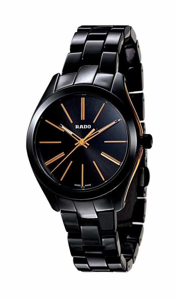 Rado HyperChrome Black Ceramic Quartz Ladies Watch R32214152 Women??s luxury watches Affordable women watches