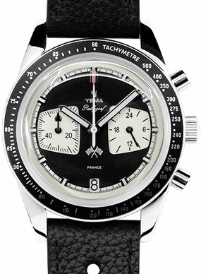 Rallygraf Meca-Quartz Chronograph Reverse Panda - Leather 