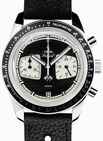 Rallygraf Meca-Quartz Chronograph Reverse Panda - Leather 