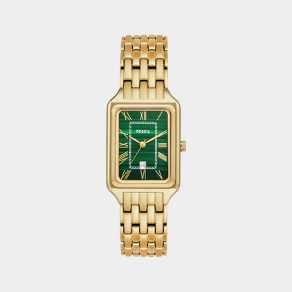 Raquel Women Quartz Green Dial Analog Stainless Steel Watch ES5341