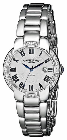 Raymond Weil Jasmine Automatic Stainless Steel Diamonds Silver-Tone Dial Date Womens Watch 2629-STS-01659 Women??s luxury watches Affordable women watches