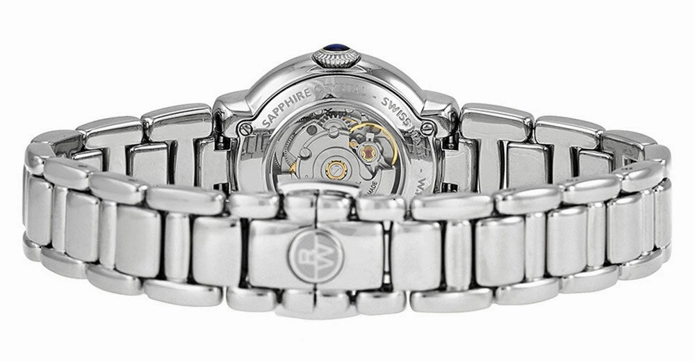 Raymond Weil Jasmine Automatic Stainless Steel Diamonds Silver-Tone Dial Date Womens Watch 2629-STS-01659