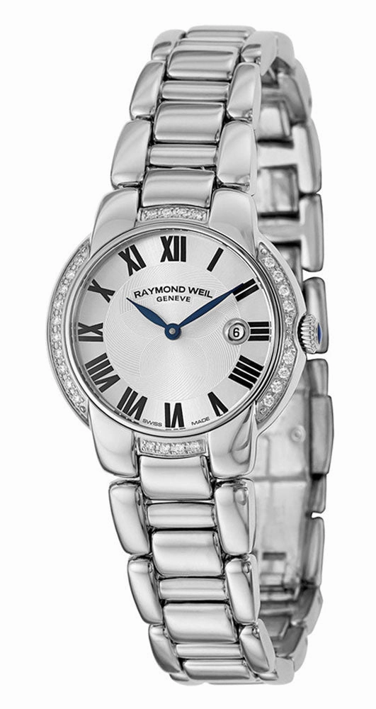 Raymond Weil Jasmine Stainless Steel & Diamond Womens Luxury Watch Calendar 5229-STS-01659 Women??s luxury watches Affordable women watches