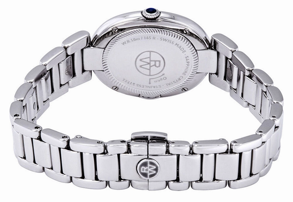 Raymond Weil Shine Stainless Steel Oval Case Diamonds Silver-Tone Dial Quartz Womens Watch 1700-STS-00659