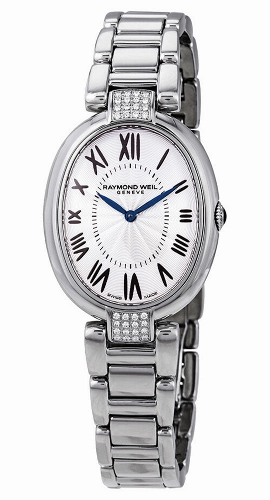 Raymond Weil Shine Stainless Steel Oval Case Diamonds Silver-Tone Dial Quartz Womens Watch 1700-STS-00659 Women??s luxury watches Affordable women watches