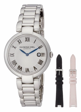 Raymond Weil Shine Stainless Steel Silver Dial Calendar Womens Watch 1600-ST-RE659 Women??s luxury watches Affordable women watches