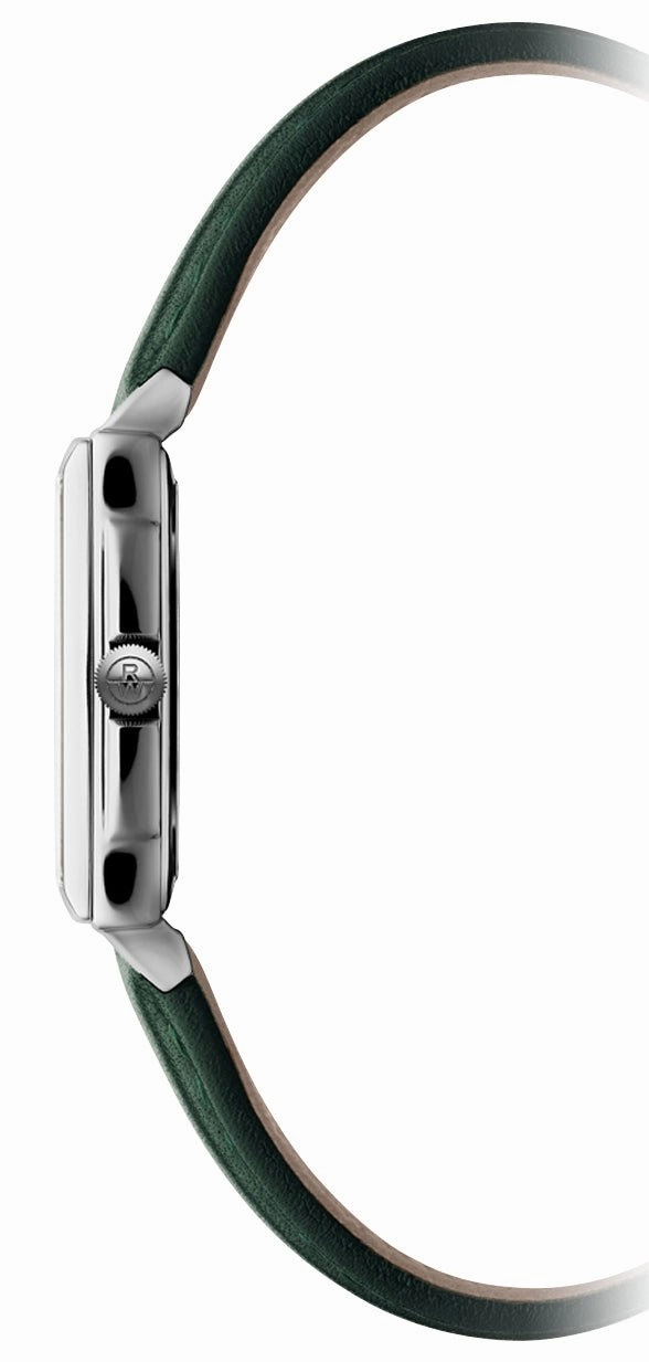 Raymond Weil Toccata Stainless Steel Green Dial Green Leather Strap Diamonds Date Quartz Womens Watch 5925-STC-00521