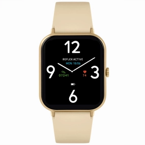 Reflex Active Series 23 Gold Case & Cream Silicone Strap Watch RA23-2172 