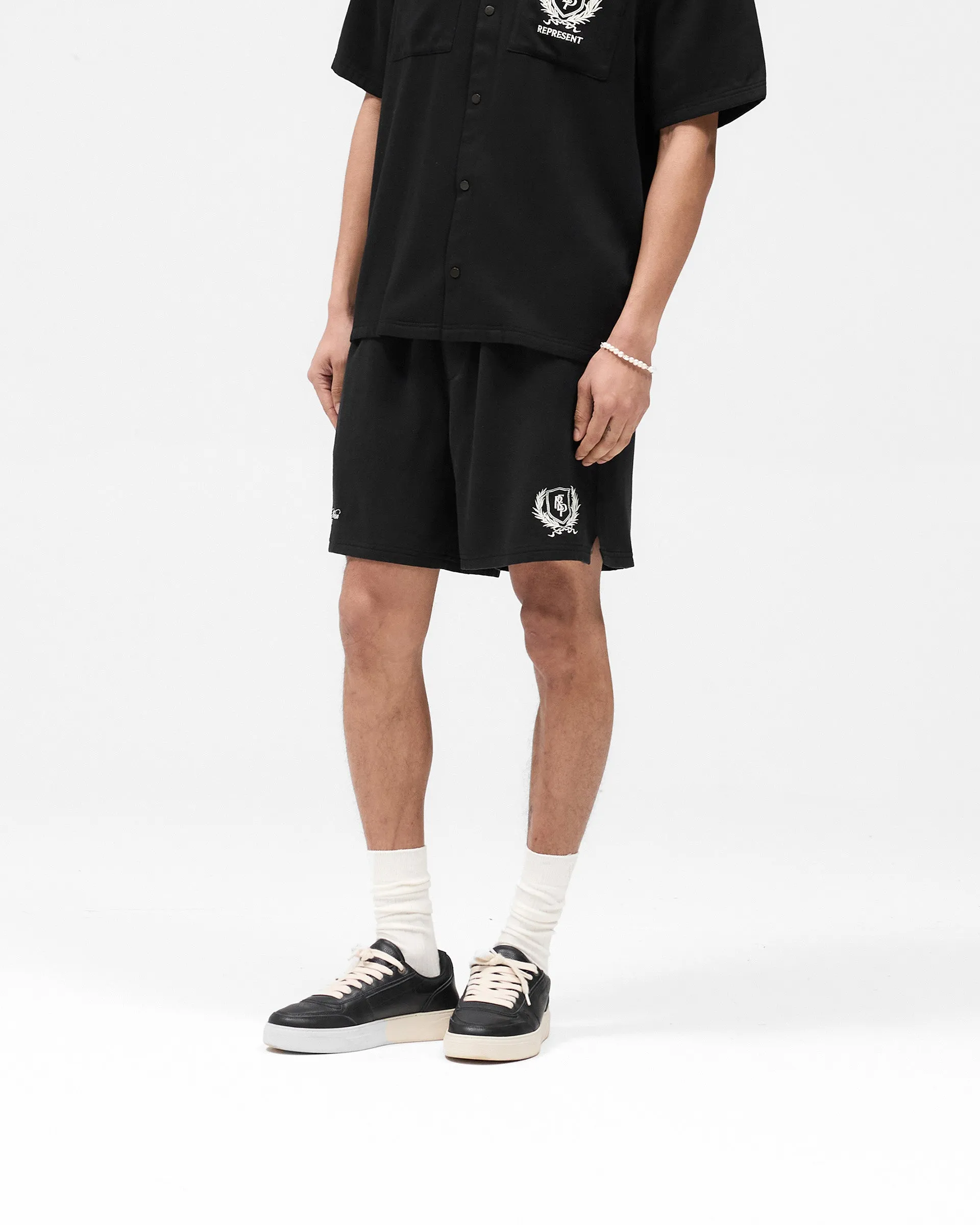 Represent Crest Short - Jet Black