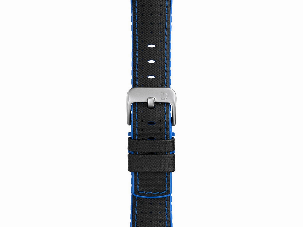 Robby Blue Leather Rubber Strap