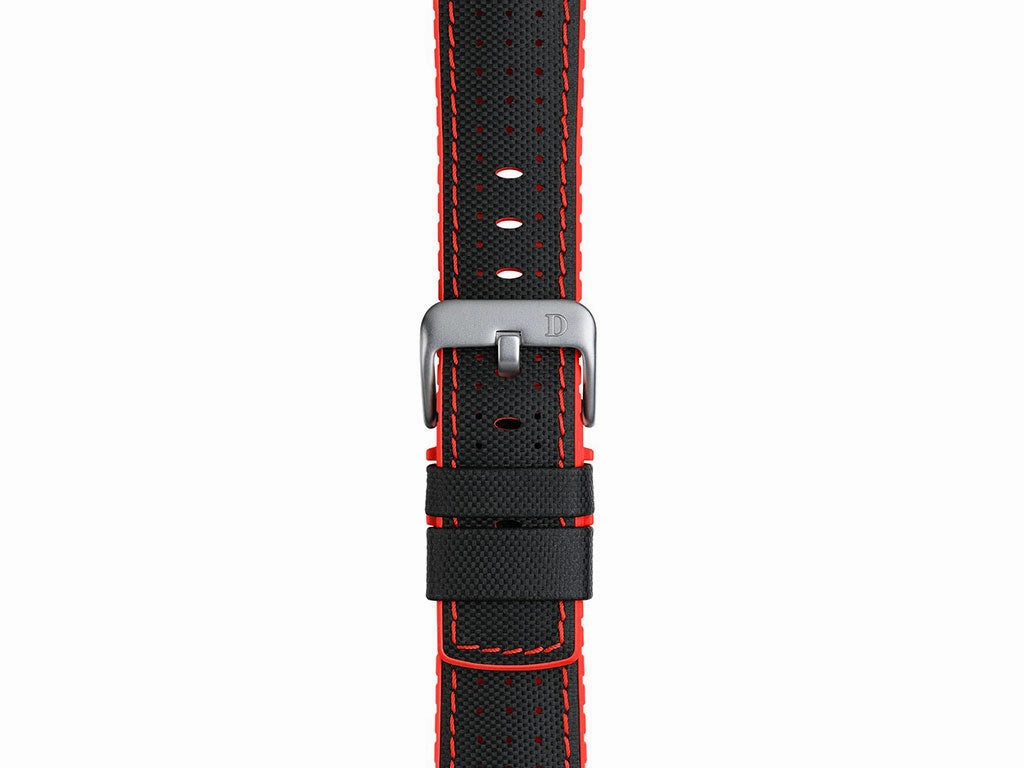 Robby Red Leather Rubber Strap