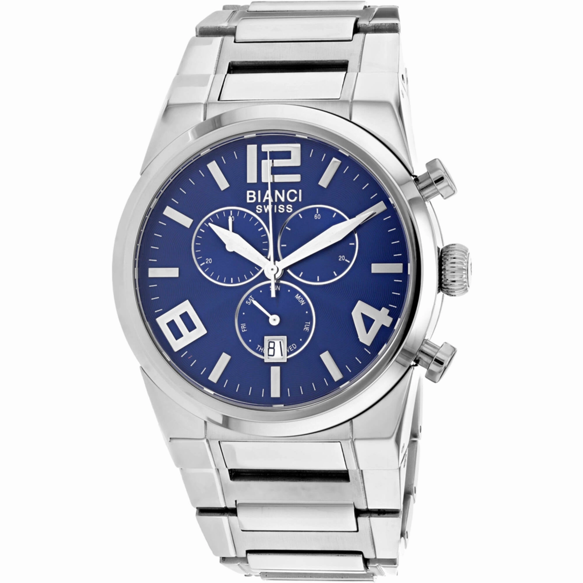 Roberto Bianci Men's Watch - Rizzo Blue Dial Stainless Steel Bracelet | RB90730 Luxury Quartz Watch Quartz Watch Sale