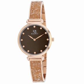 Roberto Bianci Women's Watch - Brillare Brown Dial Plated Steel Bracelet | RB0207 Luxury Quartz Watch Quartz Watch Sale
