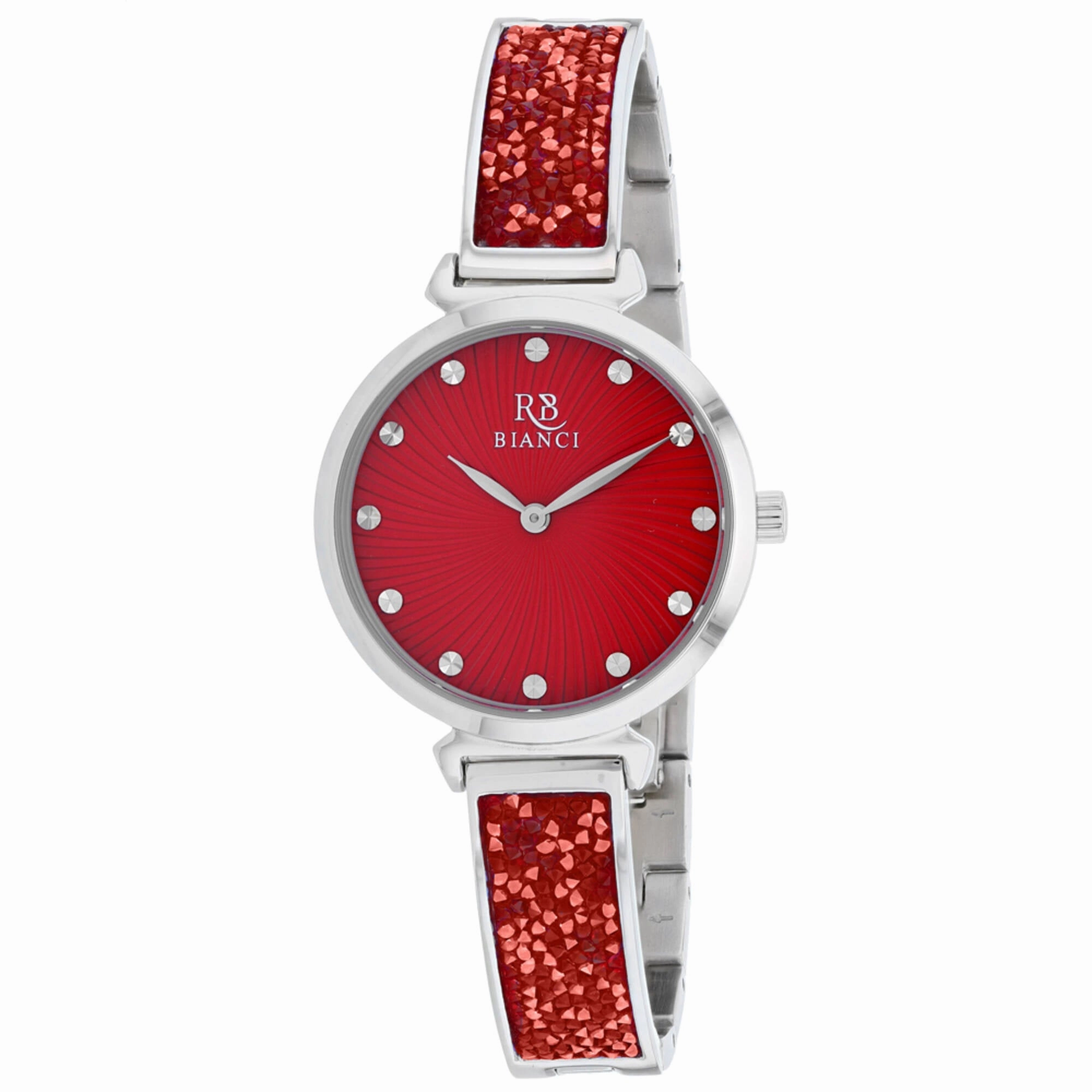 Roberto Bianci Women's Watch - Brillare Red Dial Stainless Steel Bracelet | RB0203 Luxury Quartz Watch Quartz Watch Sale