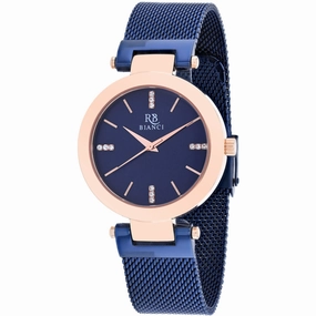 Roberto Bianci Women's Watch - Cristallo Blue Dial Plated Steel Bracelet | RB0406 Luxury Quartz Watch Quartz Watch Sale