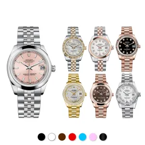 Rolex Jubilee / President Bracelet - Rubber B strap for Oyster Perpetual / Datejust 31mm - Tang buckle series Luxury watch bands Limited edition watch bands