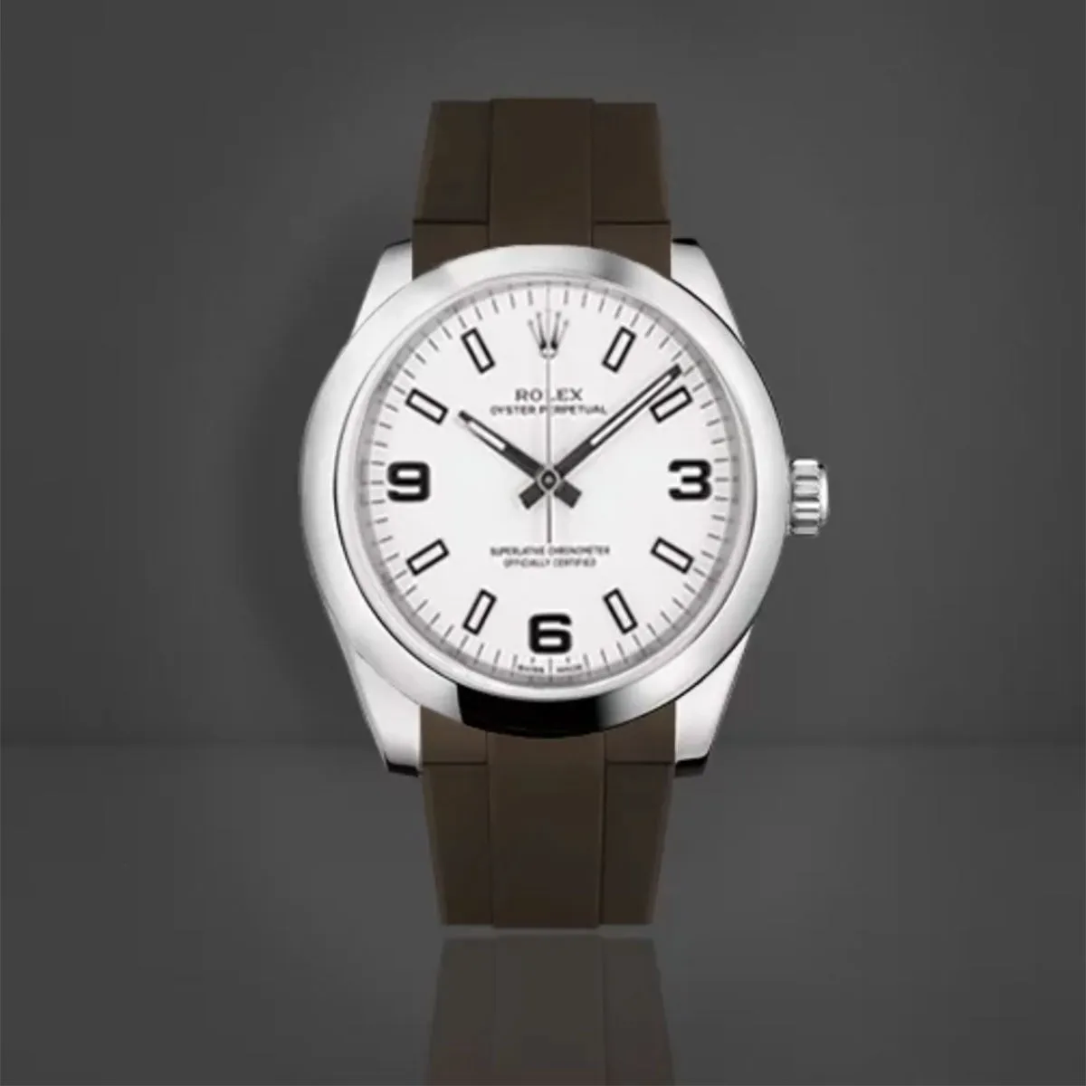 Rolex Oyster Bracelet - Rubber B strap for Oyster Perpetual / Datejust 31mm - Tang buckle series