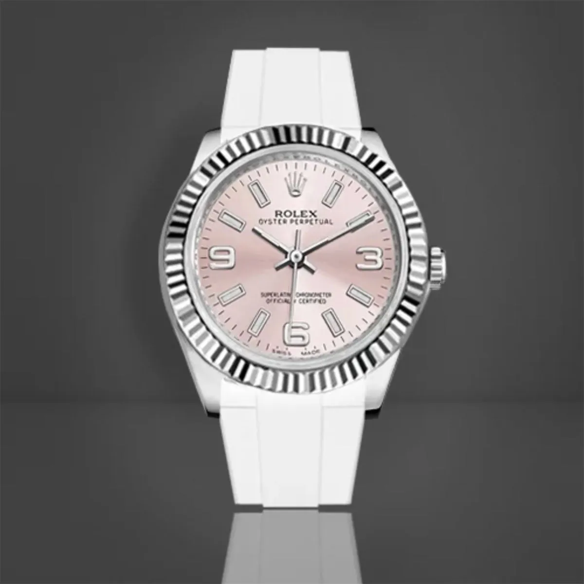 Rolex Oyster Bracelet - Rubber B strap for Oyster Perpetual / Datejust 31mm - Tang buckle series